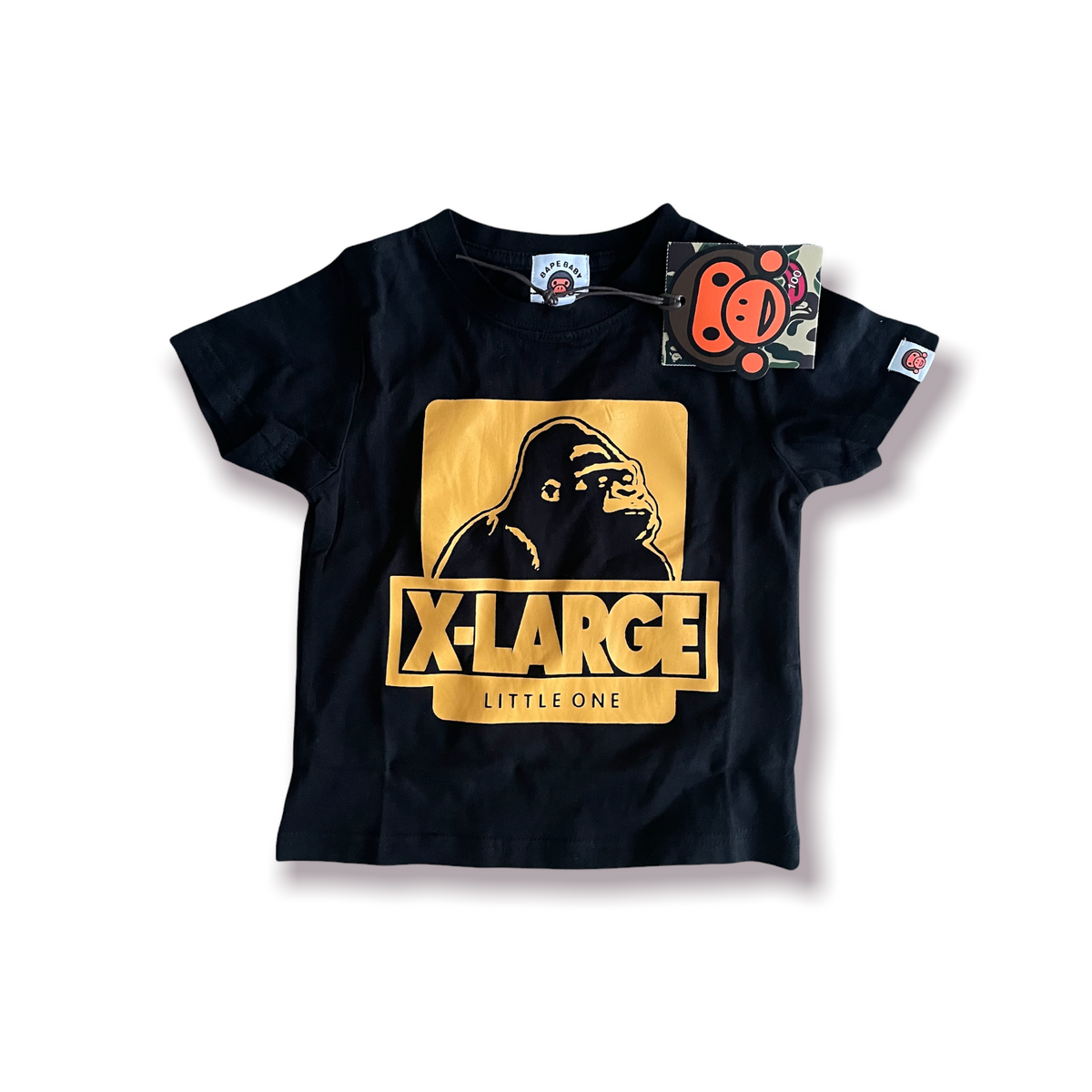 APE XL T-Shirt (BLACK/YELLOW) – FBK