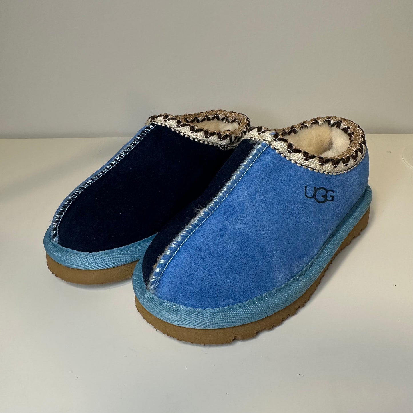 Custom Split Blue Slippers