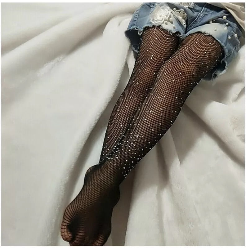 “Bling” Mesh Tights (Multiple Colors)