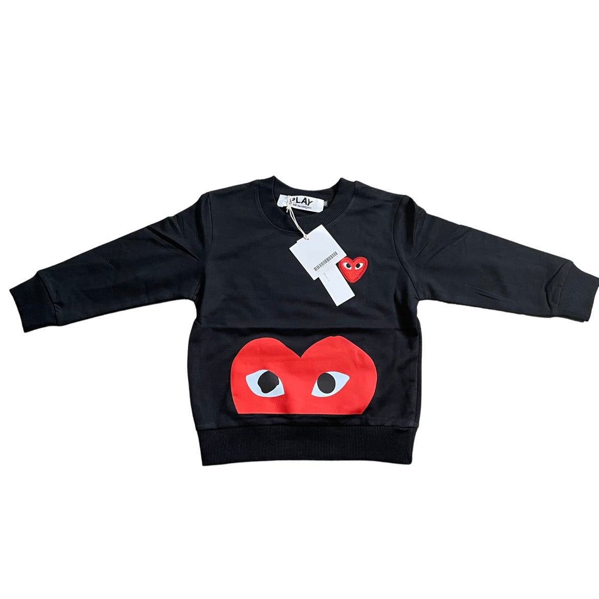 Play Big Heart Sweater (Black/Red)